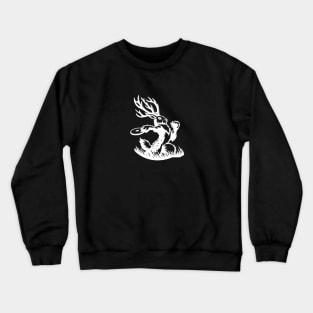 Jackalope Playing Disc Golf Crewneck Sweatshirt